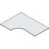 Ergonomic left table top 120*90*2.5 "Comfort" K.651
