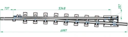Frame rail with shank of R65 type (project 2663.010/01)
