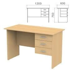 Desk with suspended cabinet DAMINART trade mark