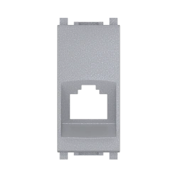 CADUCEUS ALING Experience Adapter for Keystone RJ12/RJ45, 1M, silver, art. no. 74201.0 74201.S