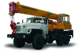 Truck crane KS-35714 and its modifications with the use of U7810.5 cab and its modifications manufactured by "IMZ AVTOKRAN" Ltd.