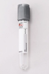 Vacuum sterile tube for blood sampling "NIII TEST" with filler in version 13*75 mm, 3,0 ml, fluoride