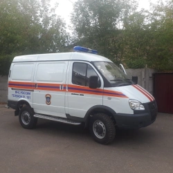 Means of transport for emergency rescue services and police on the basis of GAZ-2752 chassis, model 32592A, 32592B, 32592C, 3259