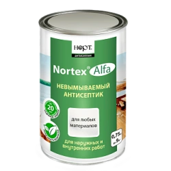 Non-washable antiseptic Nortex-Alfa can 0,75kg