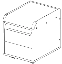Trolley cabinet, models TUV.15-01
