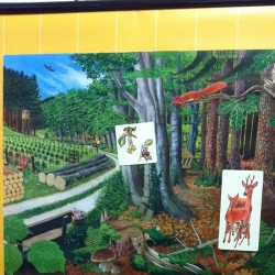 Magnetic poster "Natural community of a forest"