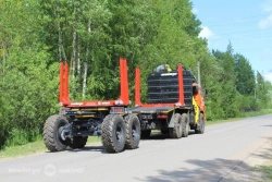 Two-axle ZH-224DS billet sorting trailer