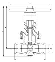 Gate valve 1511-80-M