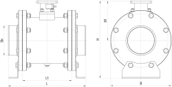 Ball shut-off valve ATEK.491284.491