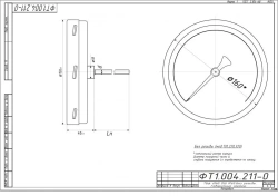 Bimetallic thermometer TBf-220 IP65 160 USH