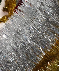 Tinsel 6-ply, length 2?, diameter 7CM, silver