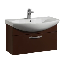 Cabinet under sink Aquaton Aria 80 suspended dark brown 1A141701AA4301.A141.7.01A.A43.0