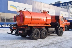 Gas condensate and oil collection unit (GOCU), UZST brand, type UZST03, modification 6619C-21 on KAMAZ 43118-RR chassis.