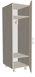 Medical one-section single-door wardrobe for clothes KSShm 1-01