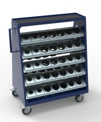 Trolley STI-CNC tool storage trolley for CNC machines