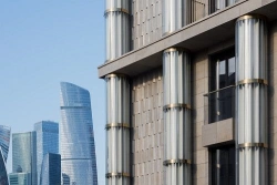 Sheet glass with low-emission soft coating of Planibel Top N+T on Crystalvision trade mark 4 mm thick