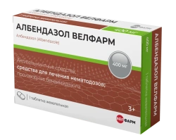 ALBENDAZOL VELPHARM chewable tablets 400 mg