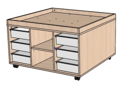 Lanshaft mobile didactic table, Art. SStoDi-07