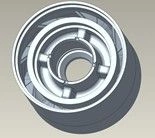 Support apparatus, housing, DN1750, 0.68 in. shaft, type ARZ, Niresist / BRG HSG: DN1750, .68, ARZ, NI-RST part number 1181064