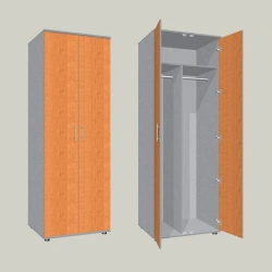 Double-door two-section wardrobe ???-10