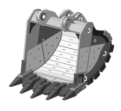 Heavy duty rock bucket RDX-123.24V-70SV2-TBC