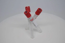 Vacuum tube for venous blood collection "UNIVAC®" with clotting activator silica . Tube size 13x75. Drawing volume