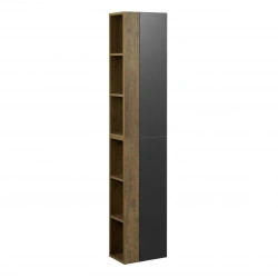 Cupboard - column Aquaton Terra 1-leaf cabinet - country oak, anthracite 1A247503TEKA01.A247.5.03T.EKA.0
