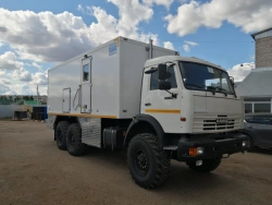 Self-propelled logging jack PKS-7G, model 69574D on chassis Kamaz-43118-10