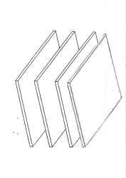Y77 Shelves 4 pcs. for S77 from the office furniture set "Strategy".