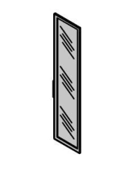 Tall glass door. Furniture set "Time.S"