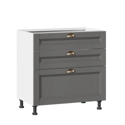 Amelie-3 LD.299850.000 Set of kitchen cabinet fronts 800 with 3 drawers (Lux) (Onyx Grey)