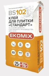 Dry adhesive mixture for ceramic tiling of various surfaces inside buildings and premises "Glue for tiles Standard".