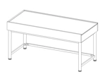 Light table 1500x700x700 mm