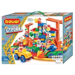 Bauer children's educational construction toy "Construction" 200 pieces in a box, article 203
