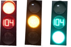 Traffic light with LED emission modules T.1.I