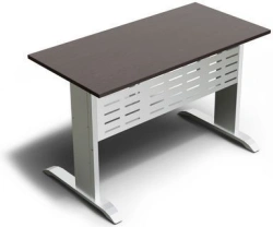 Table on a metal frame. Perspective