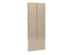 Large glass doors tinted in colour collection in aluminium frame, Art. No. JNS503
