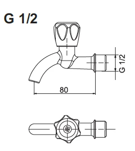 Brass Water Taps G1/2 for Efficient Water Distribution