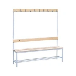 Locker room bench