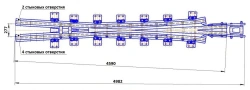 Cross member type P65 type cross of type 1/9 of project ?01.003.3000.00-03