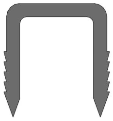 Titanium staple