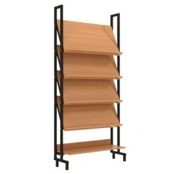 Library demonstration shelving unit