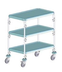 Trolley for transporting medicines, dressing materials and other medical products TB-01-"KRONT" according to TU 94