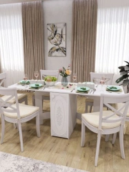 Wooden dining tables for dining room and living room: Customised dining table.