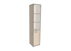 Rack with glass, high, narrow 406*402*1980 mm ASUS-3