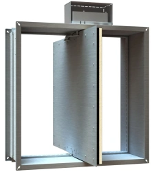 Fire protection equipment: Normally open fire dampers Sigmavent-60-NO-AxV-SV in accordance with specification.