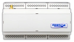 Security and fire controller Pritok-A-KOP-04D, for installation on Din rail.