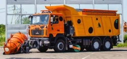 Road combined machine ED600AM3 (in modification on the basis of dump truck MAZ-650126)