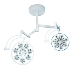 Surgical ceiling luminaire with emergency power supply adjustable two-block "EMALED 500/300 LT"