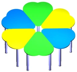 Daisy table on legs article no. 14113